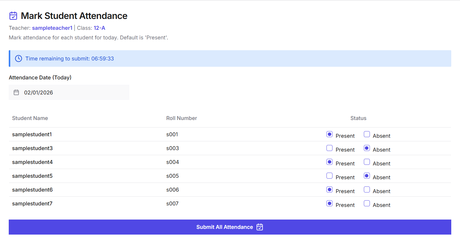 Mark Attendance - Quick attendance marking for your class